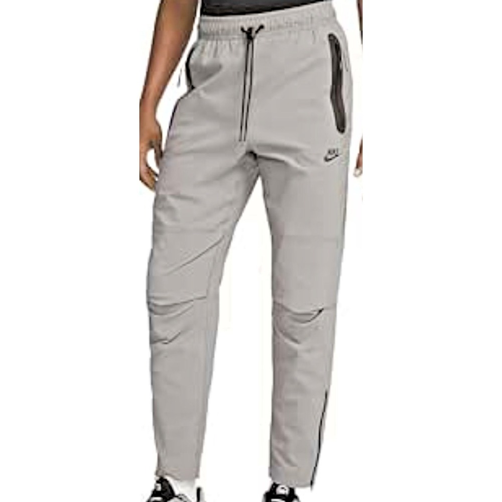 Nike Tech Track Pants Mens Large Gray Zip Ankle Training Joggers Gym Outdoors